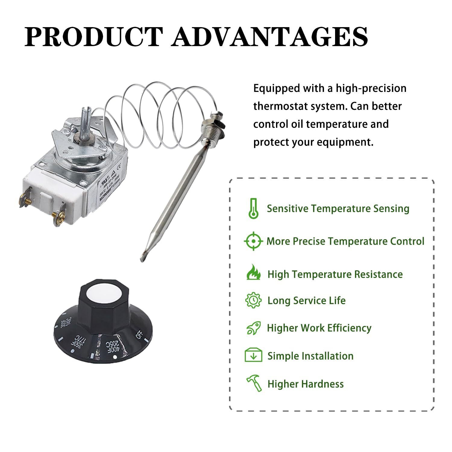 For Robertshaw Thermostat RX-1-36 For Pitco 60125401 Imperial, Dean, Blodgett