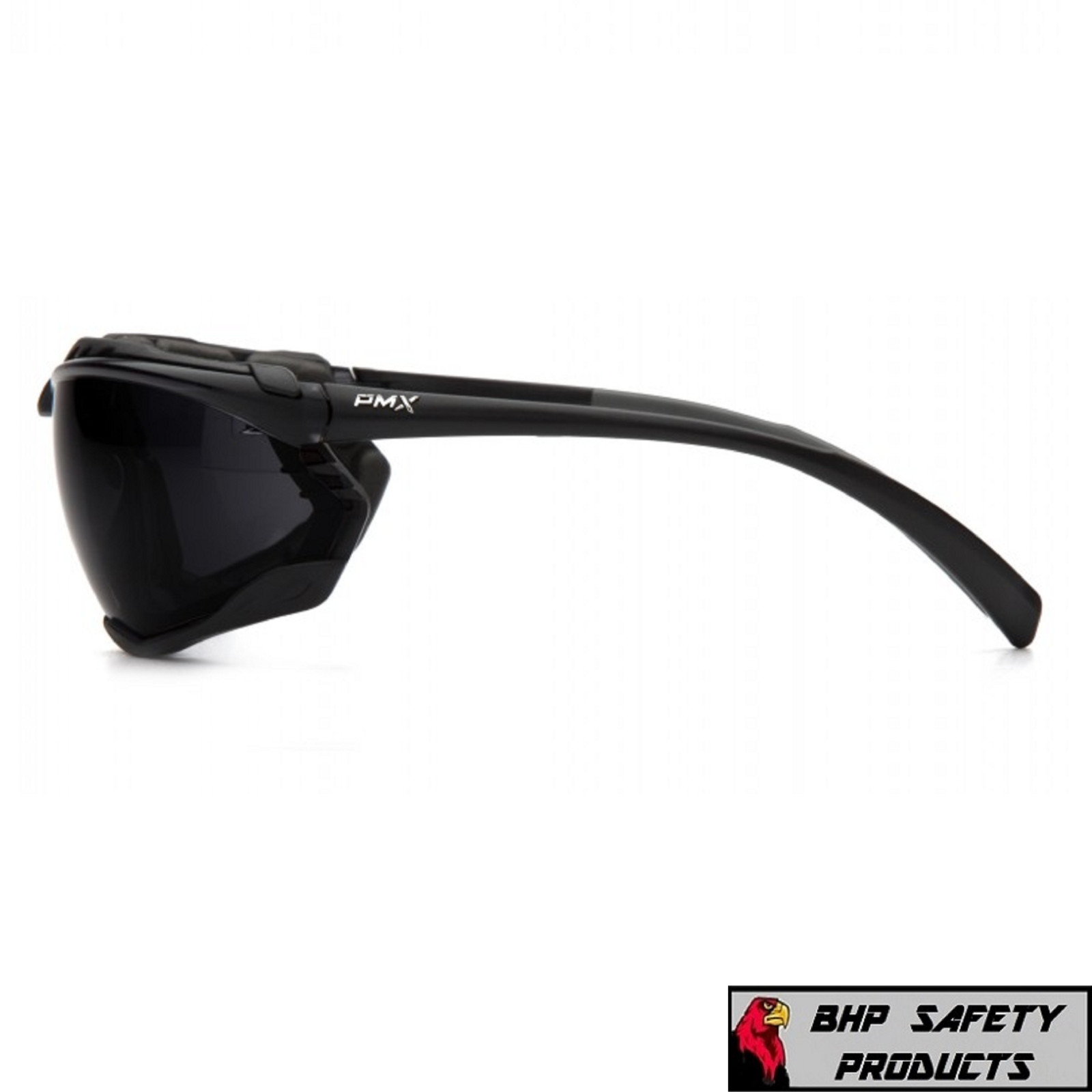 PYRAMEX PROXIMITY GRAY ANTI-FOG FOAM PADDED SAFETY SUNGLASSES Z87+ (1 PAIR)