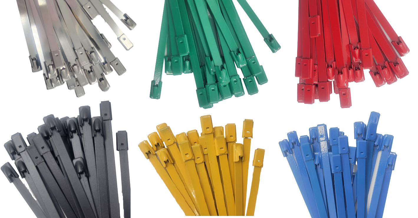T316 Stainless Steel Exhaust Wrap Multi-Purpose Locking Cable Metal Zip Ties
