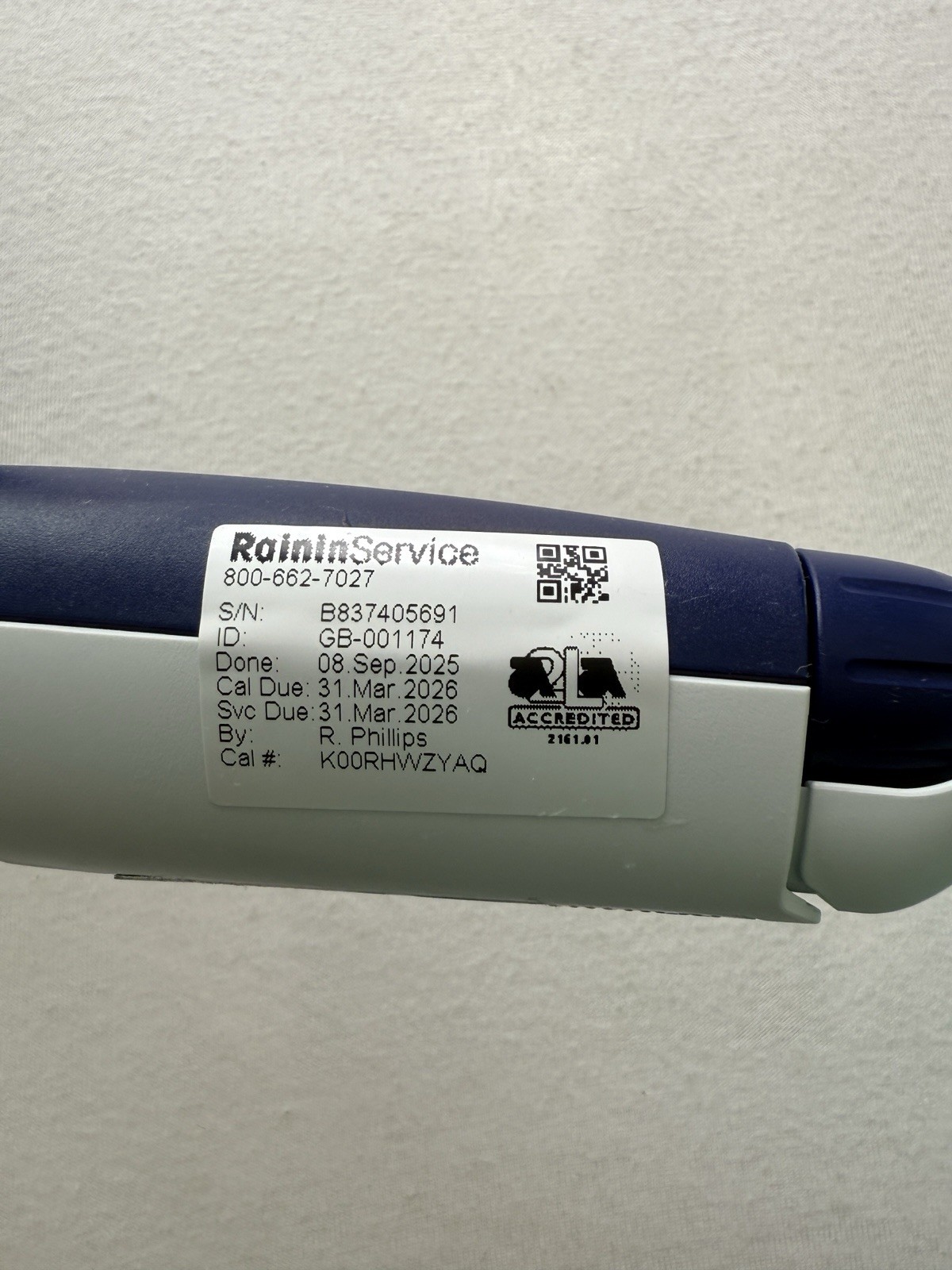 Rainin E4 XLS Pipet XLS ~ 100-1000ul LTS ~ Single Channel ~ Calibrated