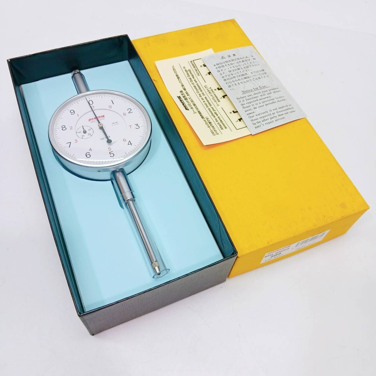 PEACOCK Dial Gauge No.509 0-50mm 0.05mm Gage Tested Working From Japan /AM0713