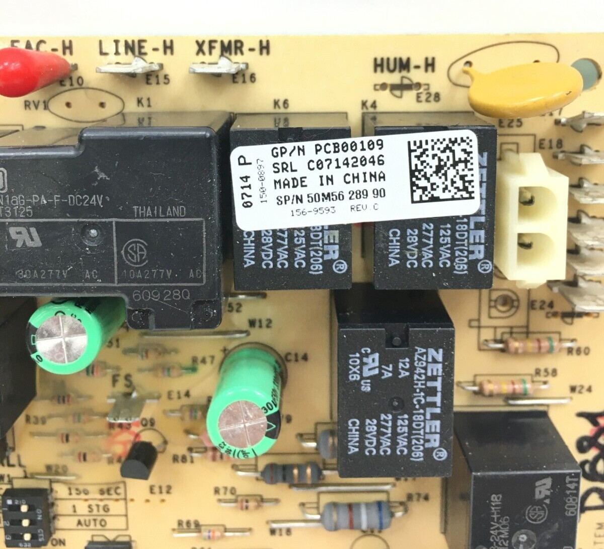 GOODMAN PCB00109 Furnace Control Circuit Board EMERSON 50M56-289 used # D681