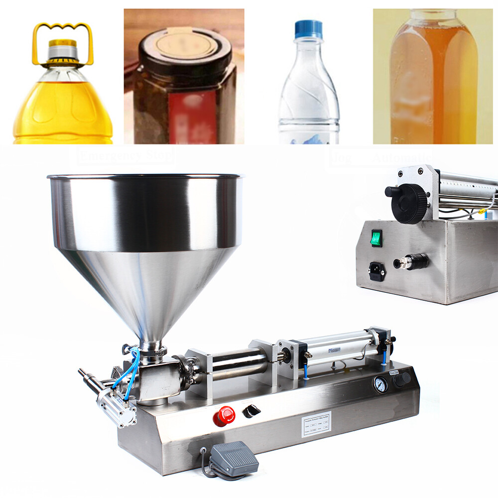 100-1000ml Paste Liquid Piston Filler Heating Filling Machine Single Nozzle 110V
