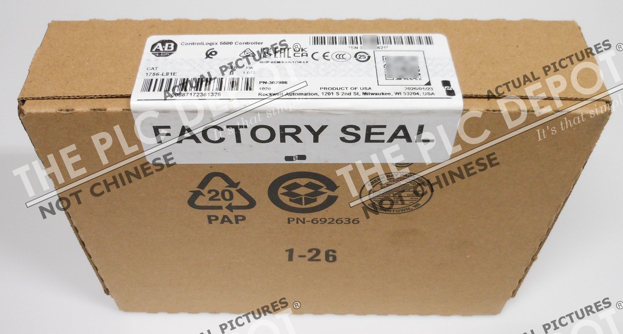 2026 SEALED Allen Bradley 1756-L81E Series /B ControlLogix [REAL US SELLER] #QTY