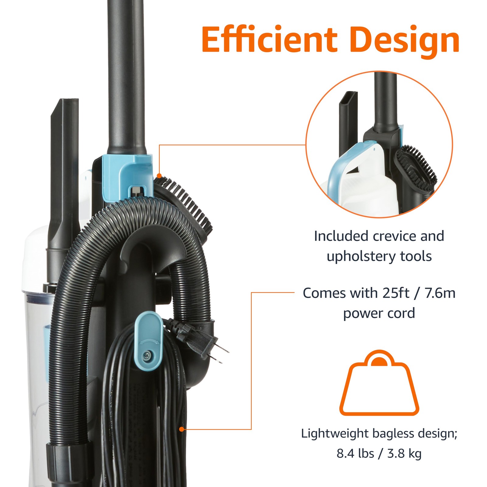 Retailer Basics Upright Bagless Vacuum Cleaner For Carpet And Hard Floors Crevic