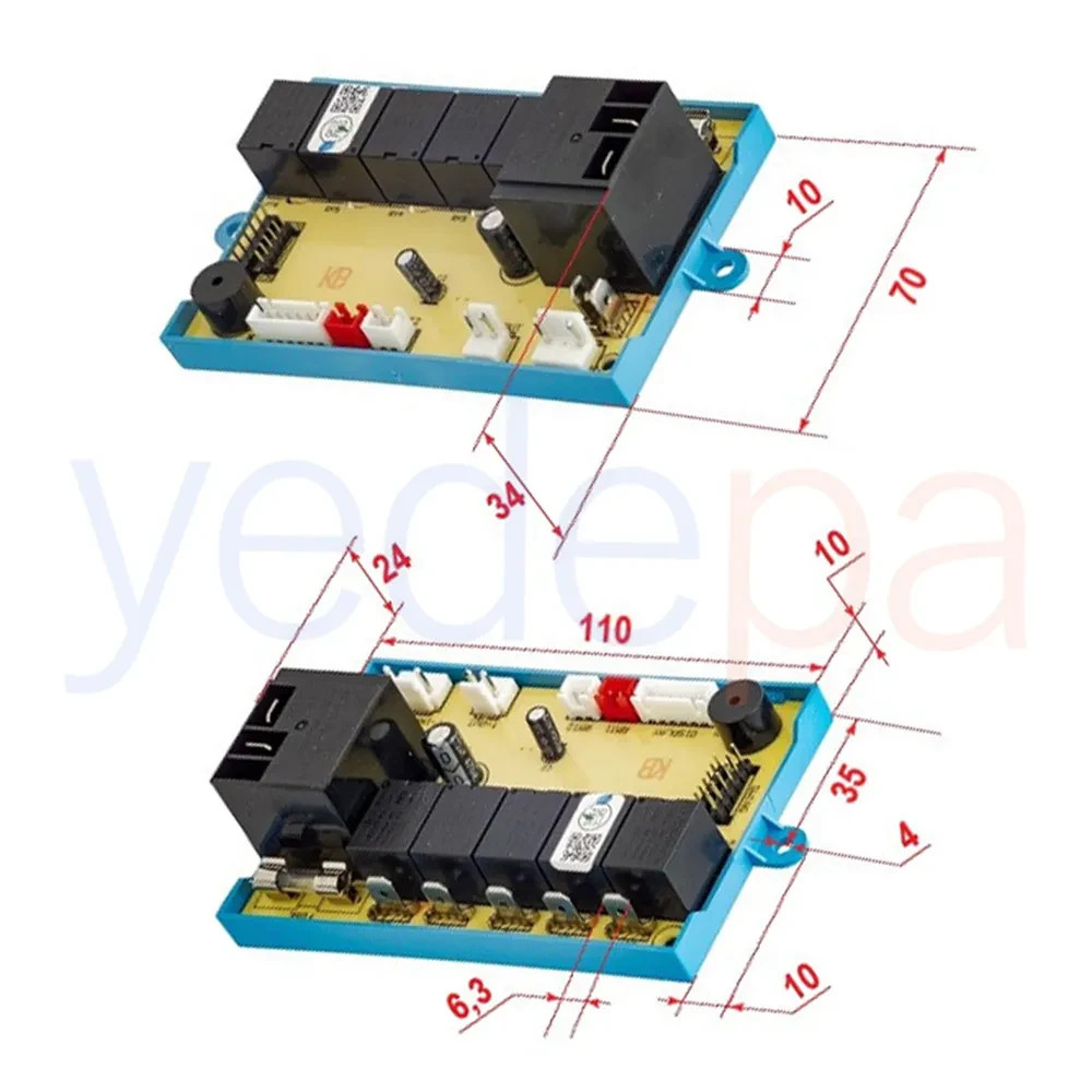 UNIVERSAL AIR CONDITIONING REMOTE CONTROL PCB BOARD KIT QD-U03C CUSTOMS INCLUDED