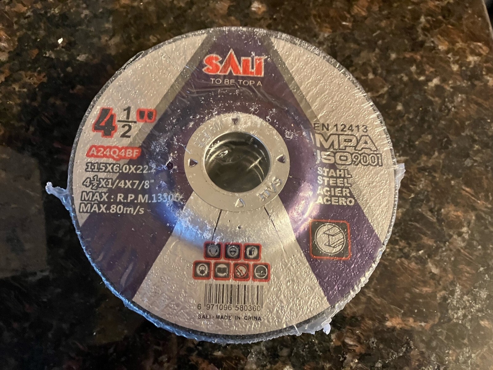 SALI 4.5″ x 1/4″ x 7/8″ T27 Metal Grinding Discs 115 x 6.0 x 22.2 – 25 Count