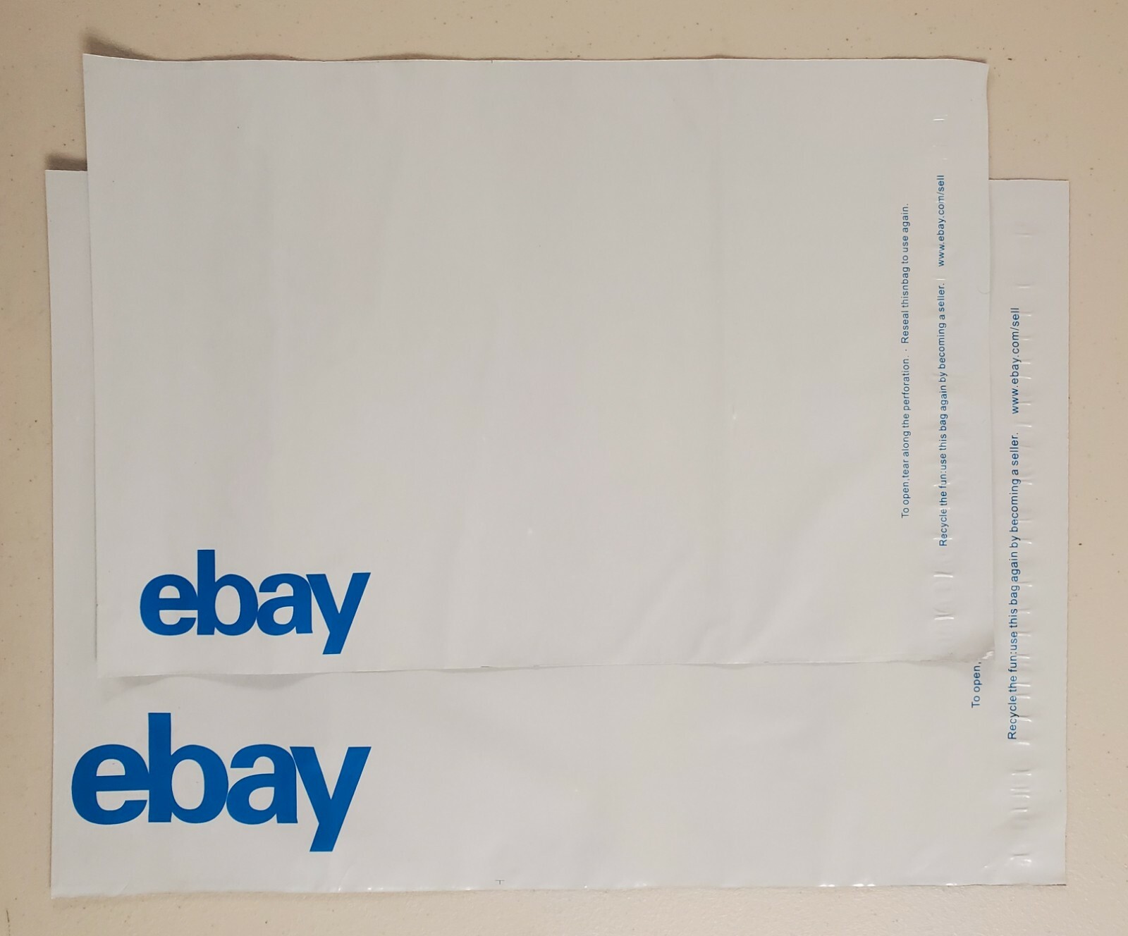 eBay Blue Lot of 10 Polymailer 10″x 12.5″ Mailer Envelopes Shipping Supplies..