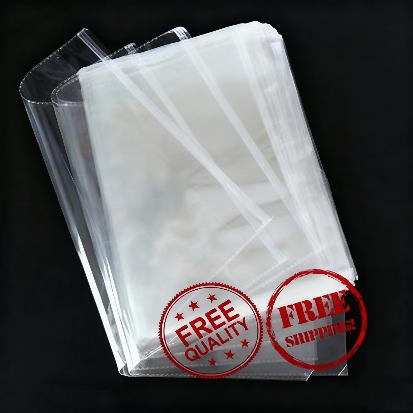 Self Adhesive Resealable 12″ x 15″ Clear Plastic Cellophane Poly Bags/Packaging