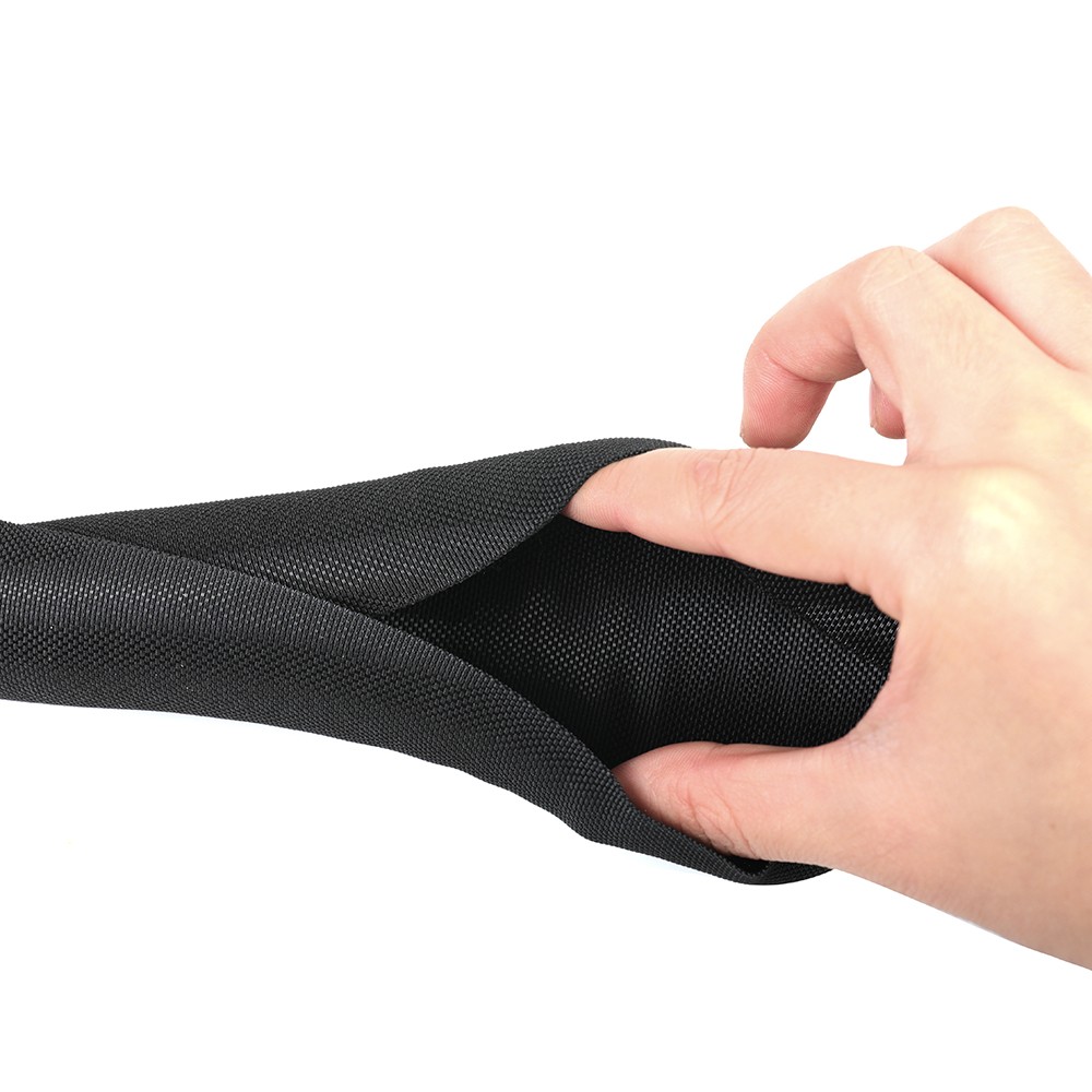 Split Braided Cable Sleeve Nylon Self Wrap Wire Loom Cord Management Protector
