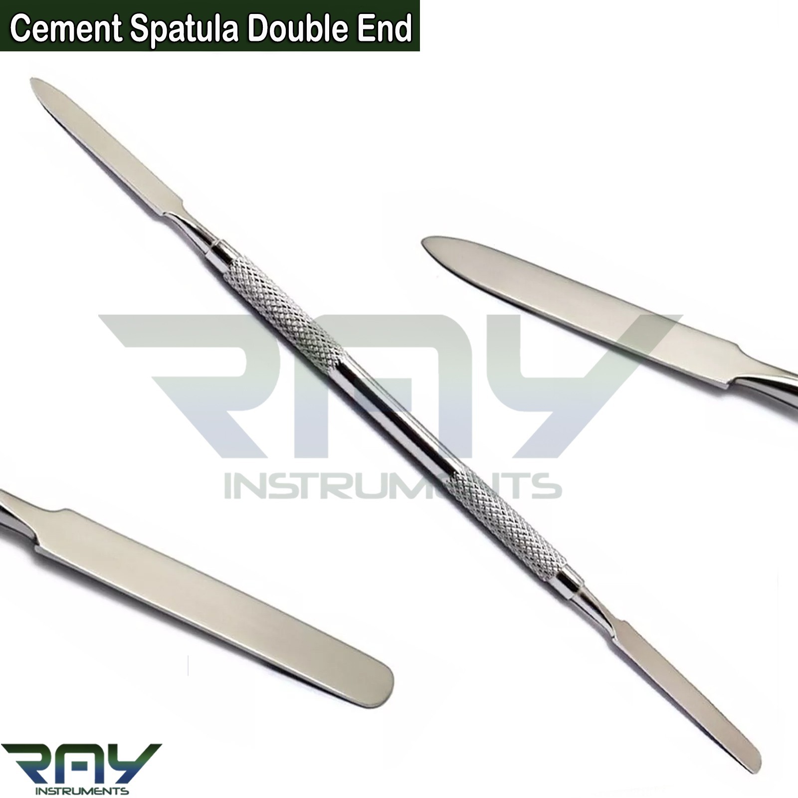 3 Pcs Dental Cement Mixing Spatula Double End Restorative Laboratory Instruments