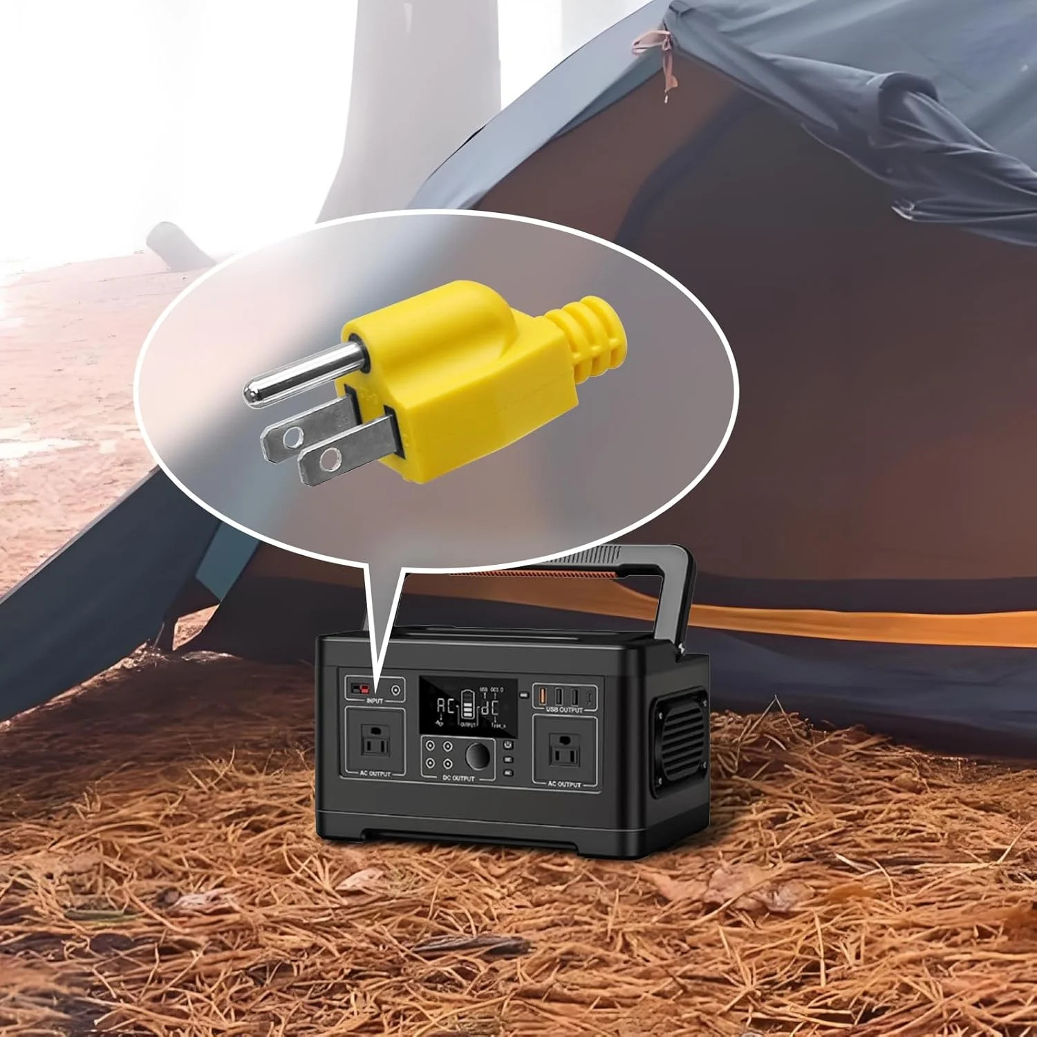 1 Pack Neutral Ground Bonding Plug for Portable Inverter Generator, Surge Protec