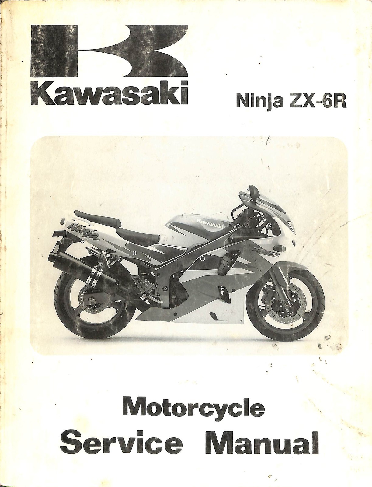 Kawasaki Ninja ZX-6R 1995 Motorcycle Service Manual ZX600-F1 Repair Book