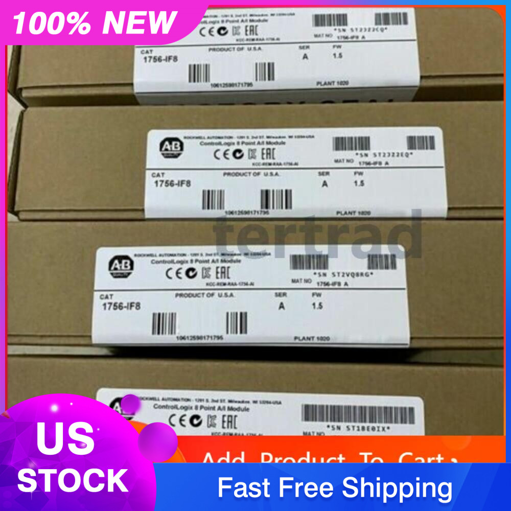 Sealed Allen-Bradley 1756-IF8 /A ControlLogix Point A/I Module US Free Tax