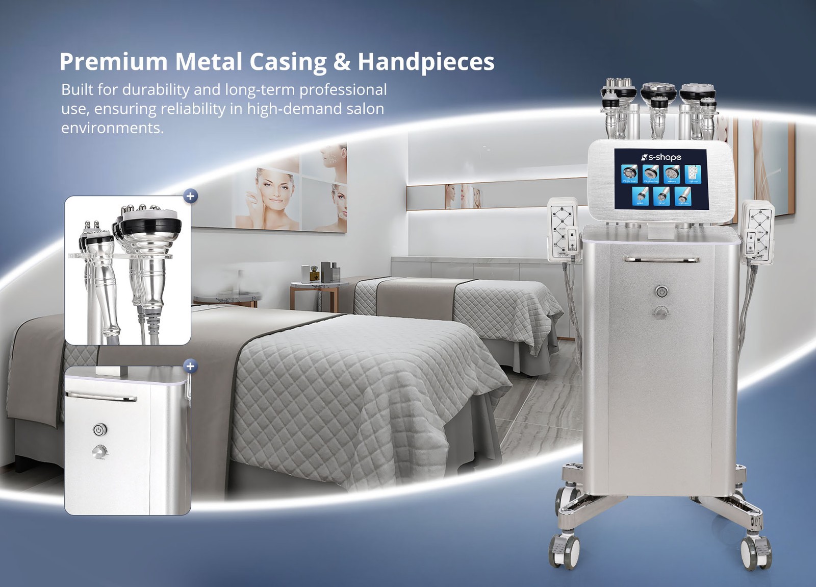 Professional 7 in 1 Standing Beauty Machine for Body & Facial Management Salon
