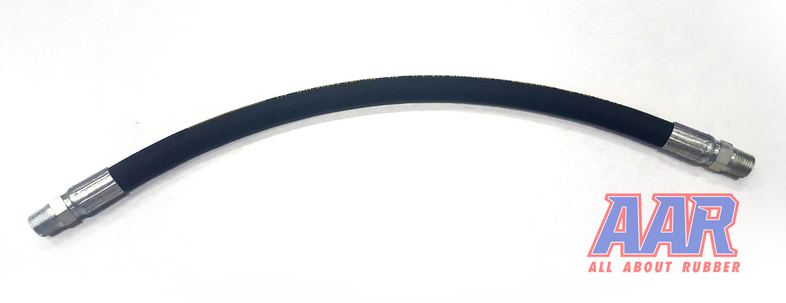 3/8″ x 48″ 2-Wire Hydraulic Hose Assembly 5,000 PSI with 2 Male Pipe fittings