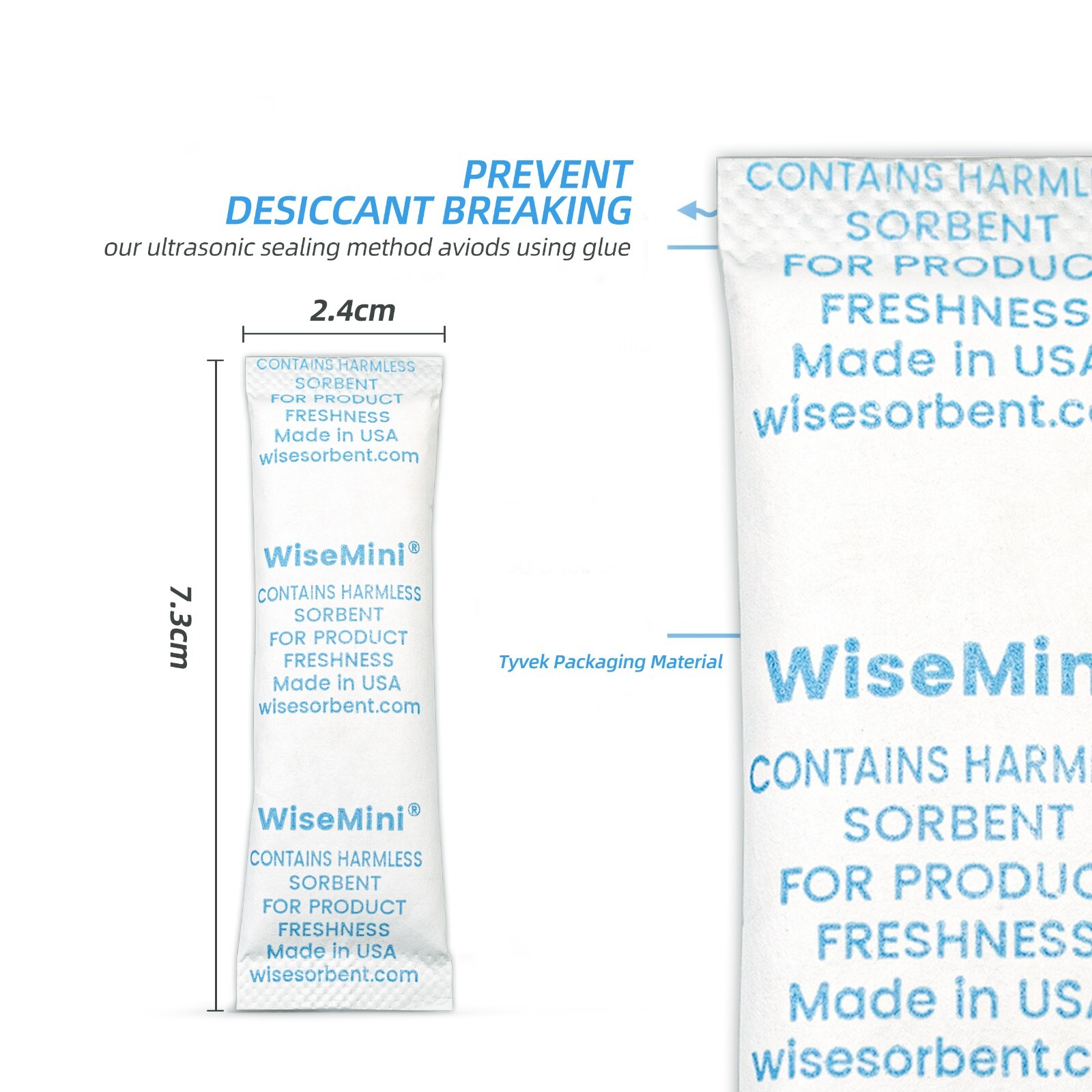 5 Gram Food Safe Desiccant Packs, Silica Gel Packets, Silica Moisture Absorbers