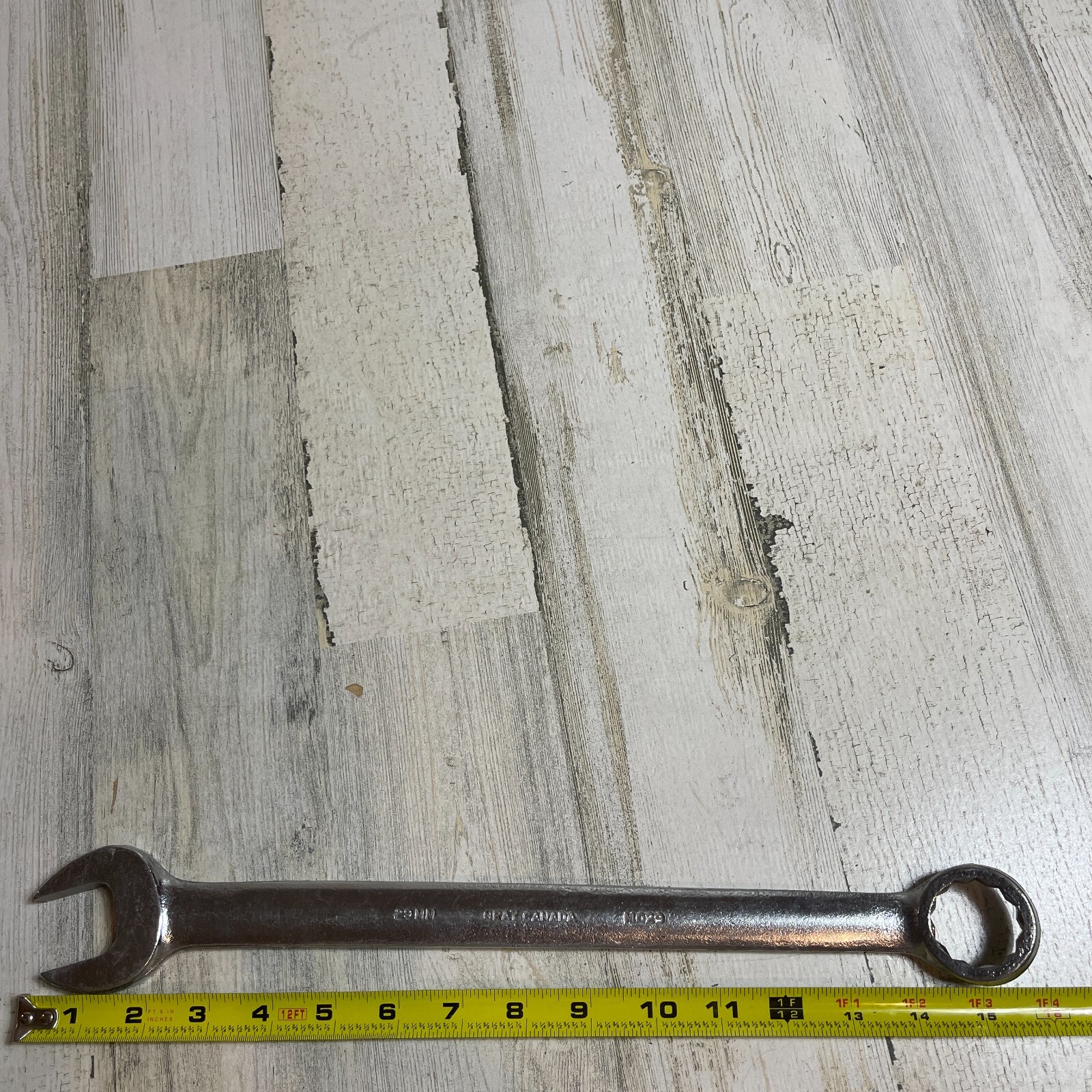 Gray Canada 29MM Metric Combination Open and 12 Pt Box End Wrench MO29
