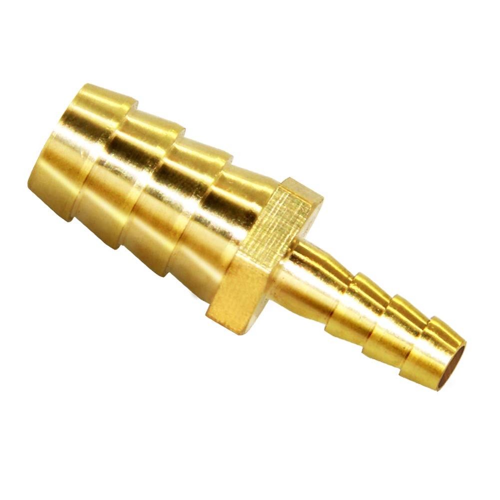 Joywayus Hose Barb Reducer,1/4″ to 1/2″ Barb Fitting,Reduce ID Brass Hose Adapte