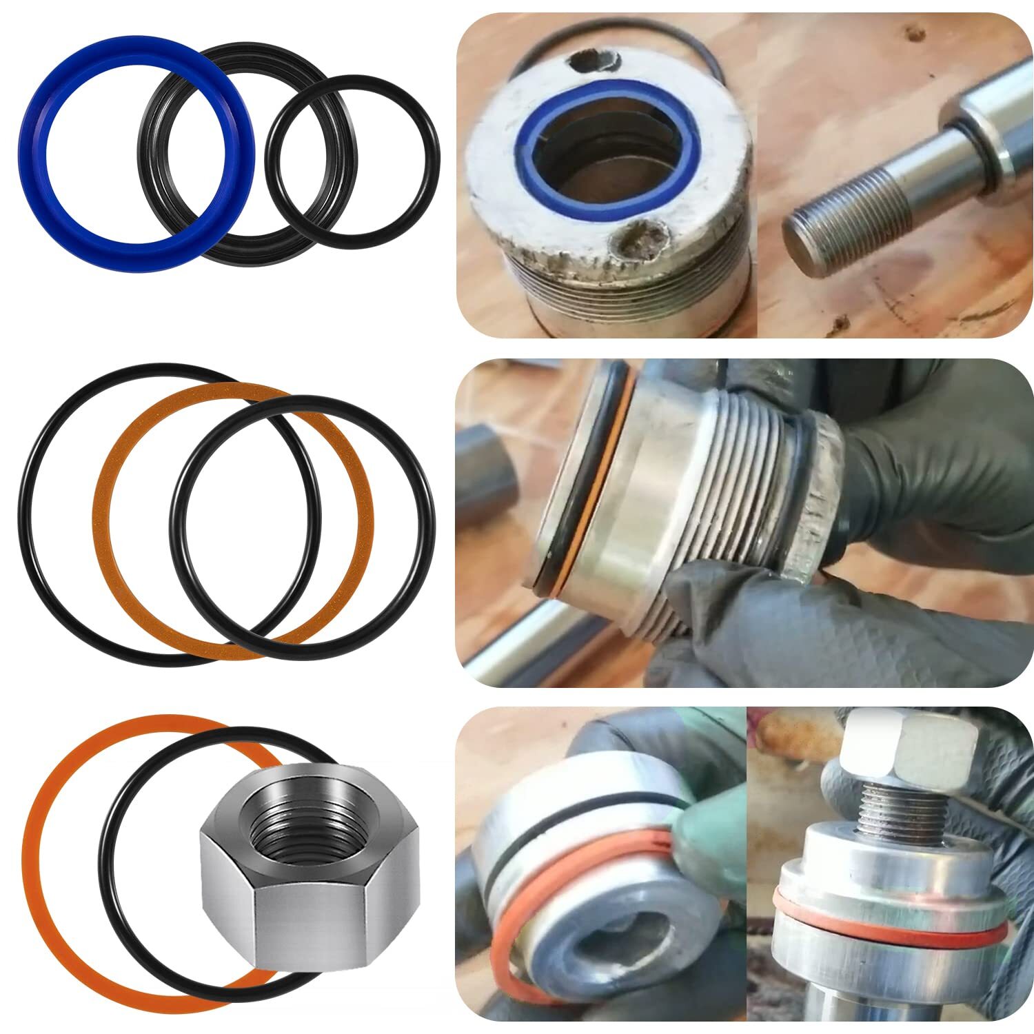 6803329 7137769 Hydraulic Lift Cylinder Seals Kit for Bobcat 444 500 520 751 974