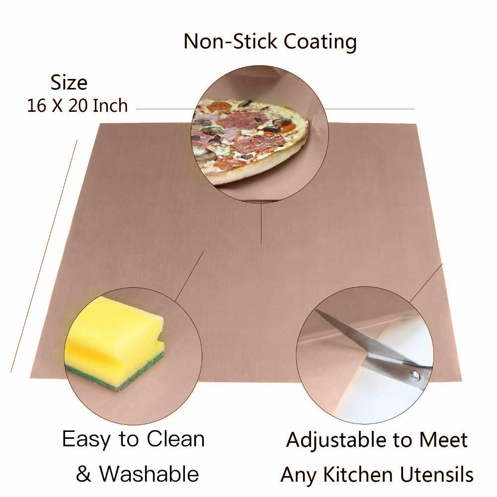 3x PTFE Teflon Sheet for Heat Press Transfer Sheet Non Stick 16 x 20″ Craft Mat