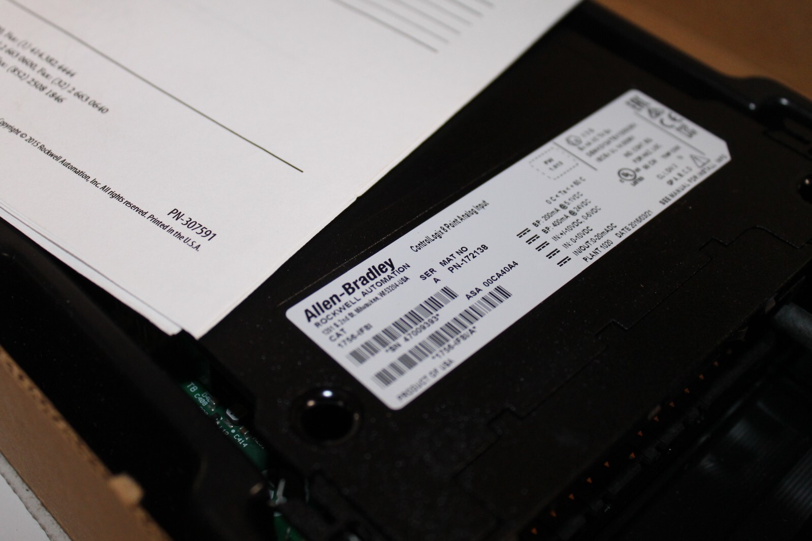 New In Box Allen-Bradley 1756-IF8I ControlLogix 8 Point Analog Input Module