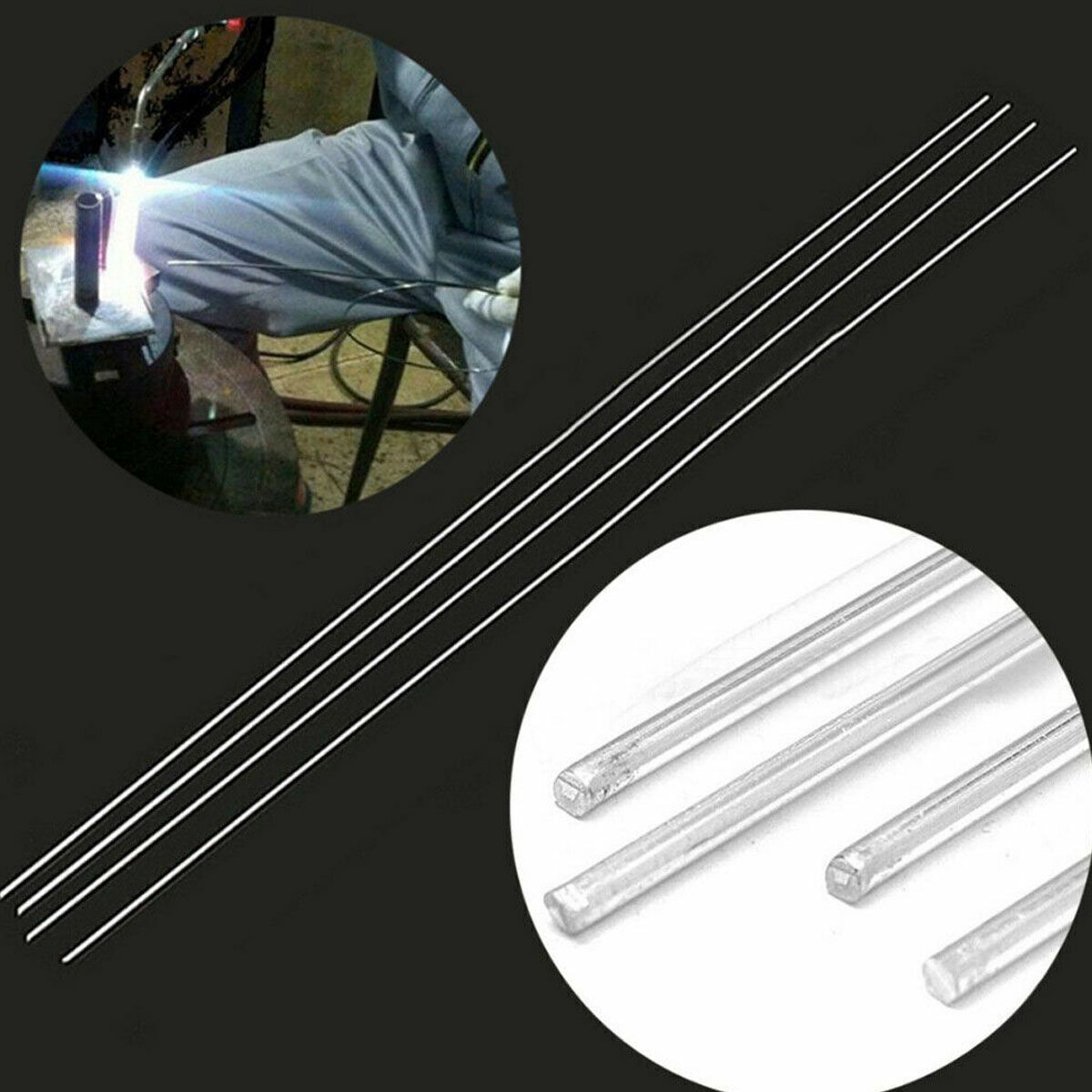 50PCS Aluminum Brazing Solution Welding Flux-Cored Rods Low Temperature Wire