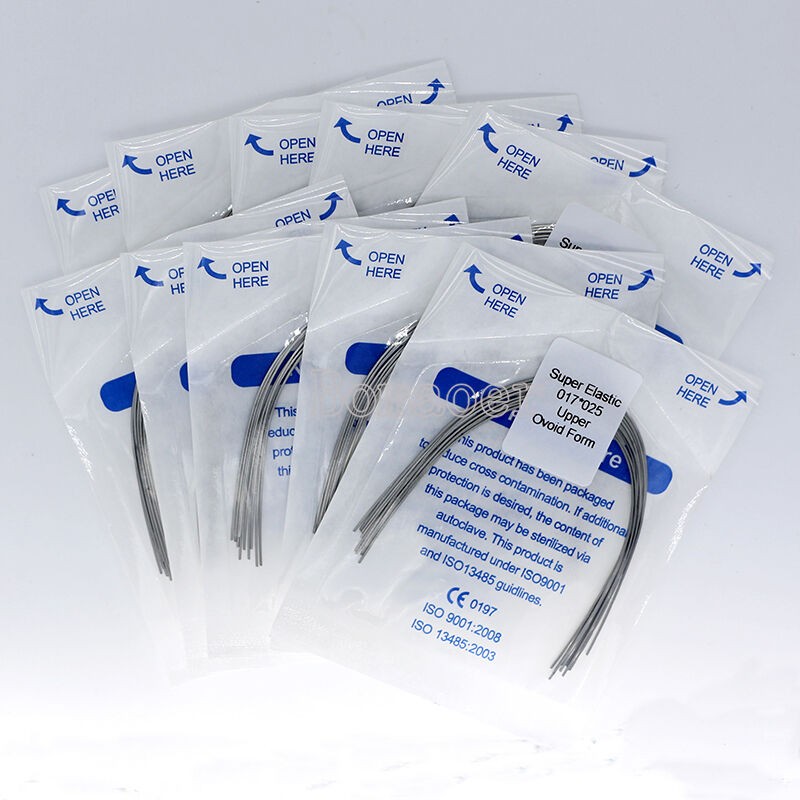 50×Dental Orthodontic Super Elastic Ni-Ti Arch Rectangular Wire Oval 17×25 Upper