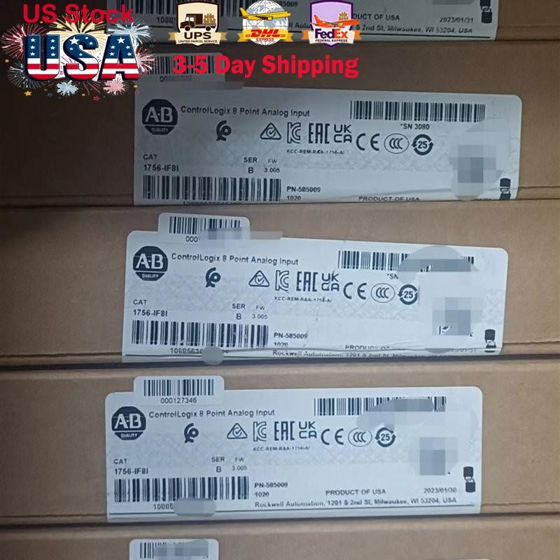 NEW AB 1756-IF8I ControlLogix 8 Point Analog Input Module 1756IF8I US Free Tax