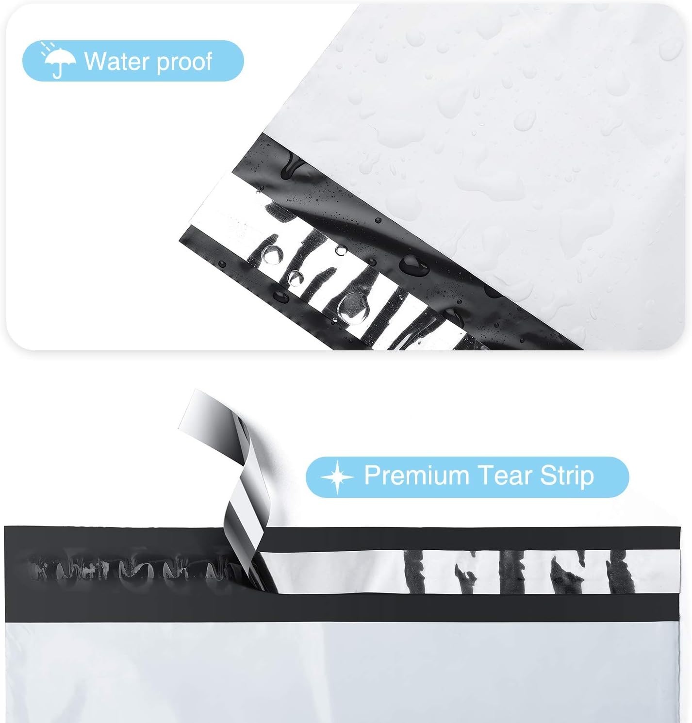 POLY MAILERS Envelopes Self Sealing Plastic Mailing Bags Size 6×9 7.5×10.5 10×13