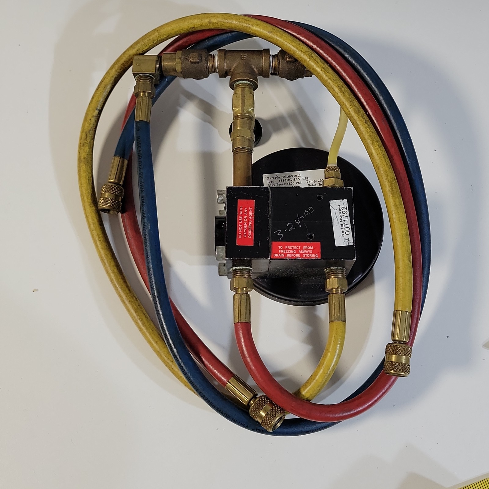 Watts Regulator TK9A Backflow Preventer Test Gauge HVAC Valve Hose Assembly Case