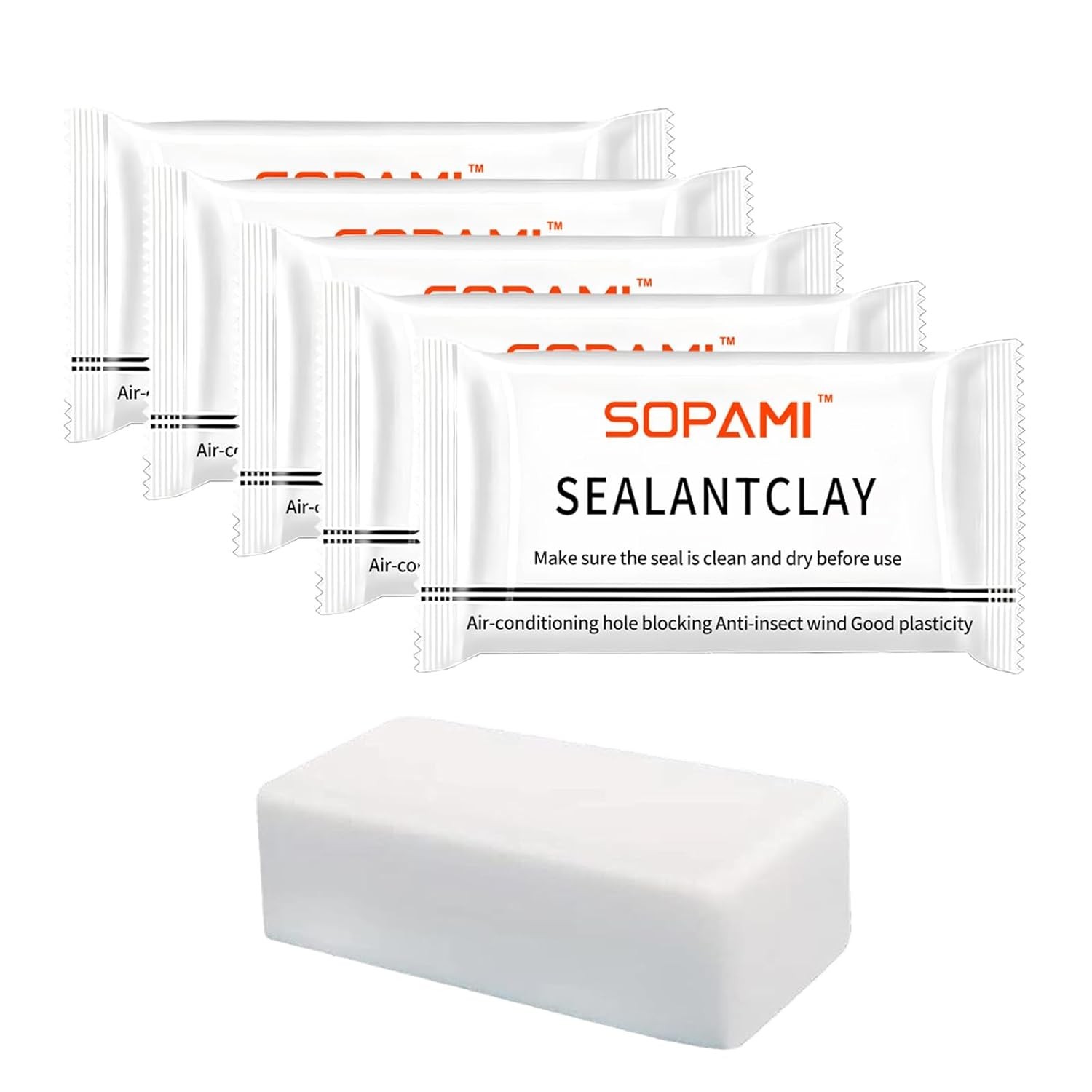 10-Pack White Waterproof Sealant Putty – Quick Mending Mud & WHITE