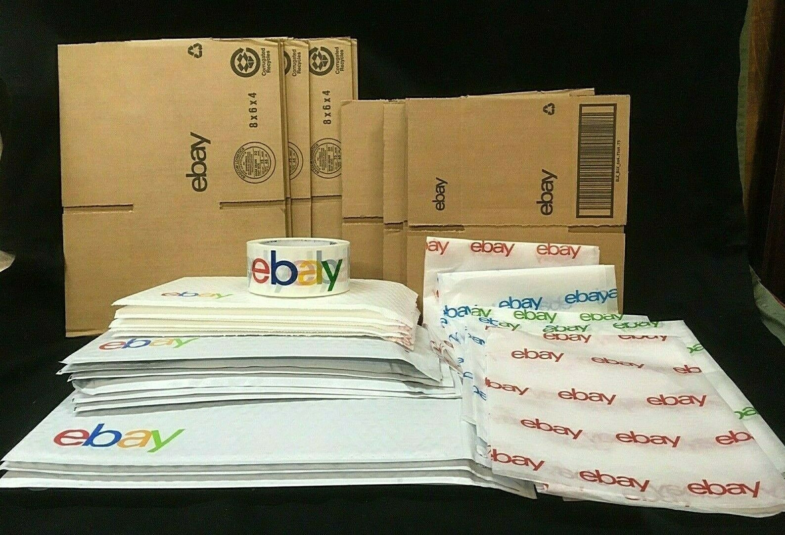 Ebay Shipping Supplies BOXES, Padded Bubble Envelopes Mailers, Tape & Tissue !