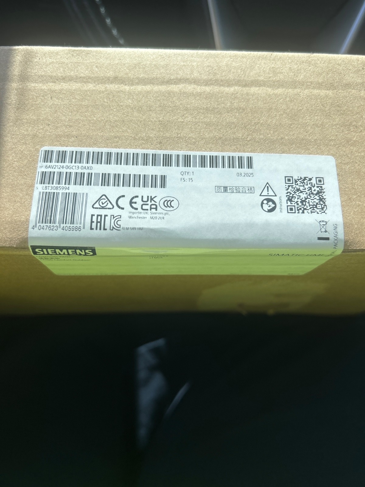 NEW Sealed Siemens 6AV2124-0GC13-0AX0 Touch Screen 6AV21240GC130AX0 Fast Ship