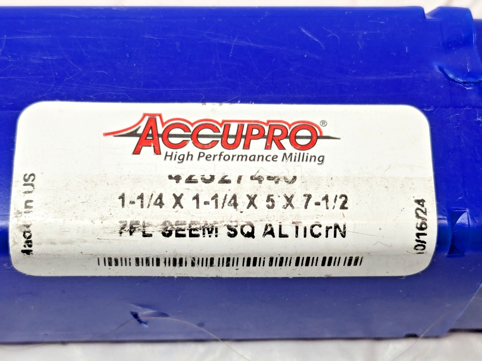 Accupro Carbide Square End Mill 1-1/4″ X 1-1/4″ X 5″ X 7-1/2″ 7FL 42527440