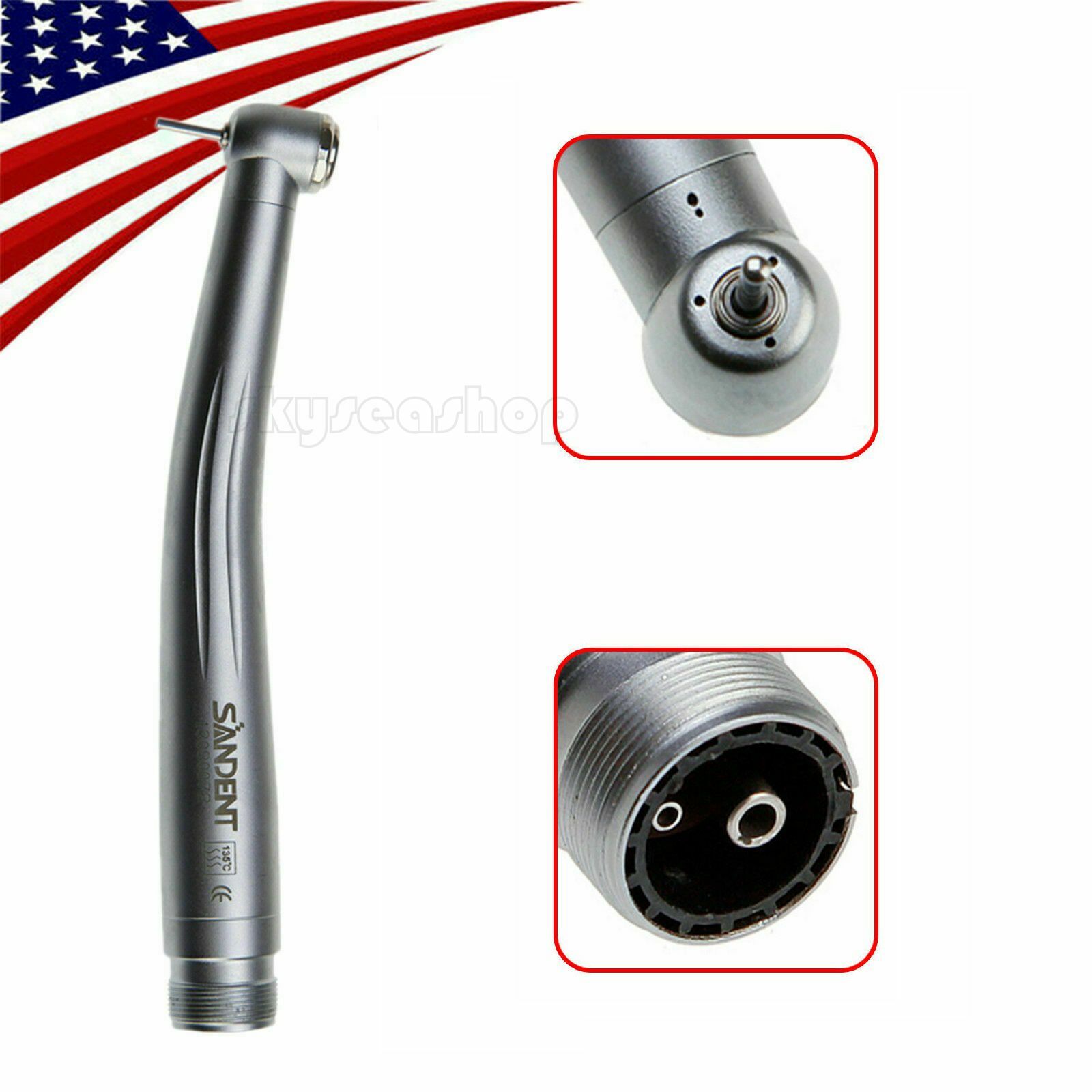 Turbina NSK PANA MAX Style Dental High Speed Handpiece Push Button 2 Hole Borden