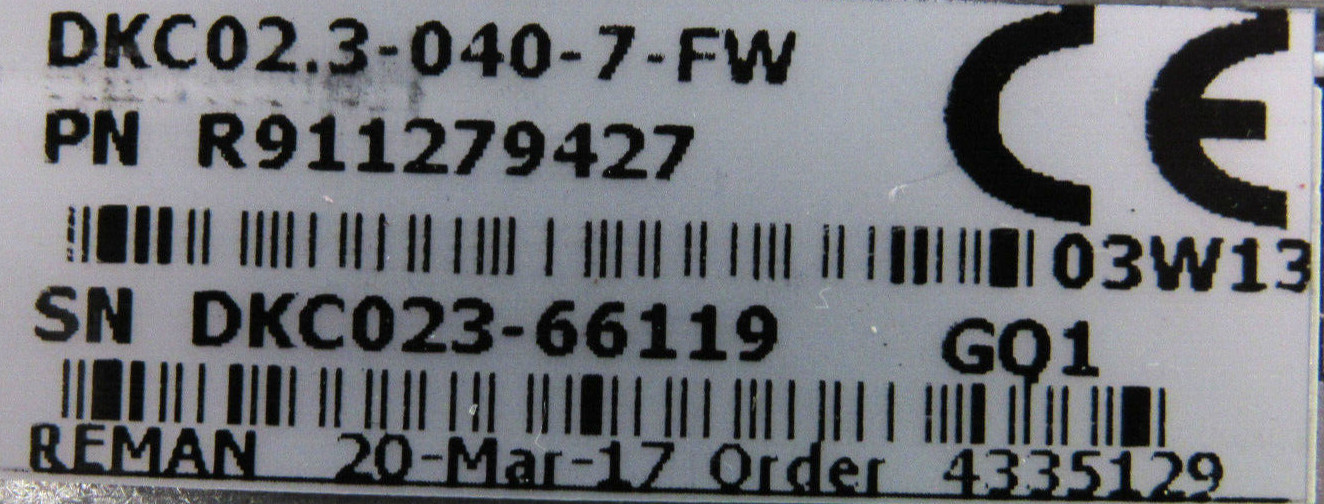 BOSCH DKC02.3-040-7-FW SERVO DRIVE (REXROTH REFURBISHED)