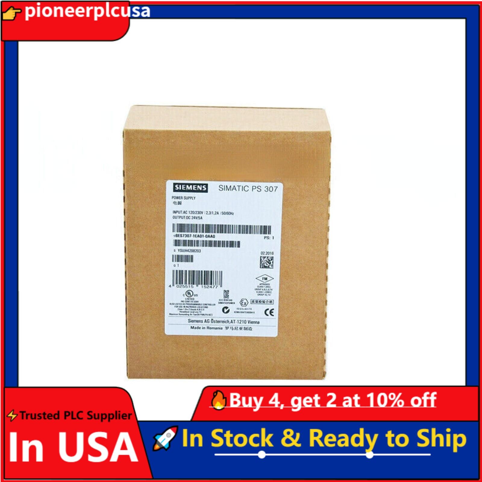 Siemens 6ES7307-1EA01-0AA0 Power Supply 6ES7307-1EA01-0AA0 New In Box Fast Ship