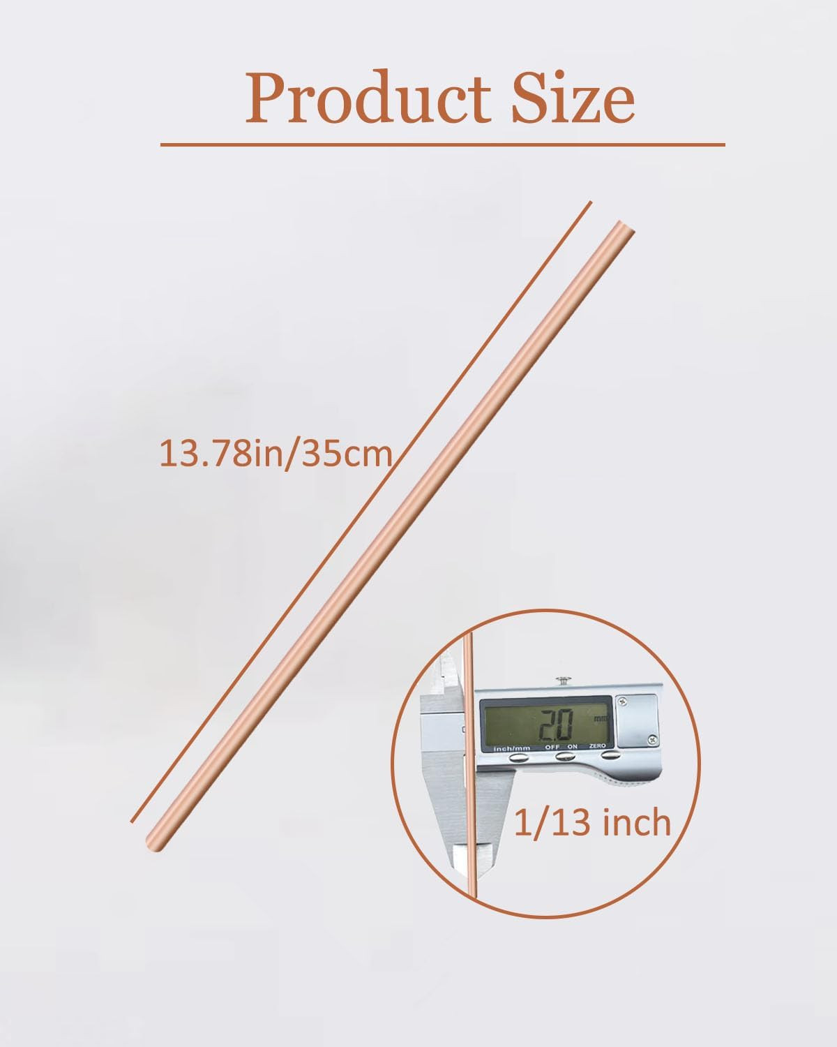 20 Rods Copper Brazing Rods 14 X 1/13 Brazing Rods for Copper Hvac Self Fluxin