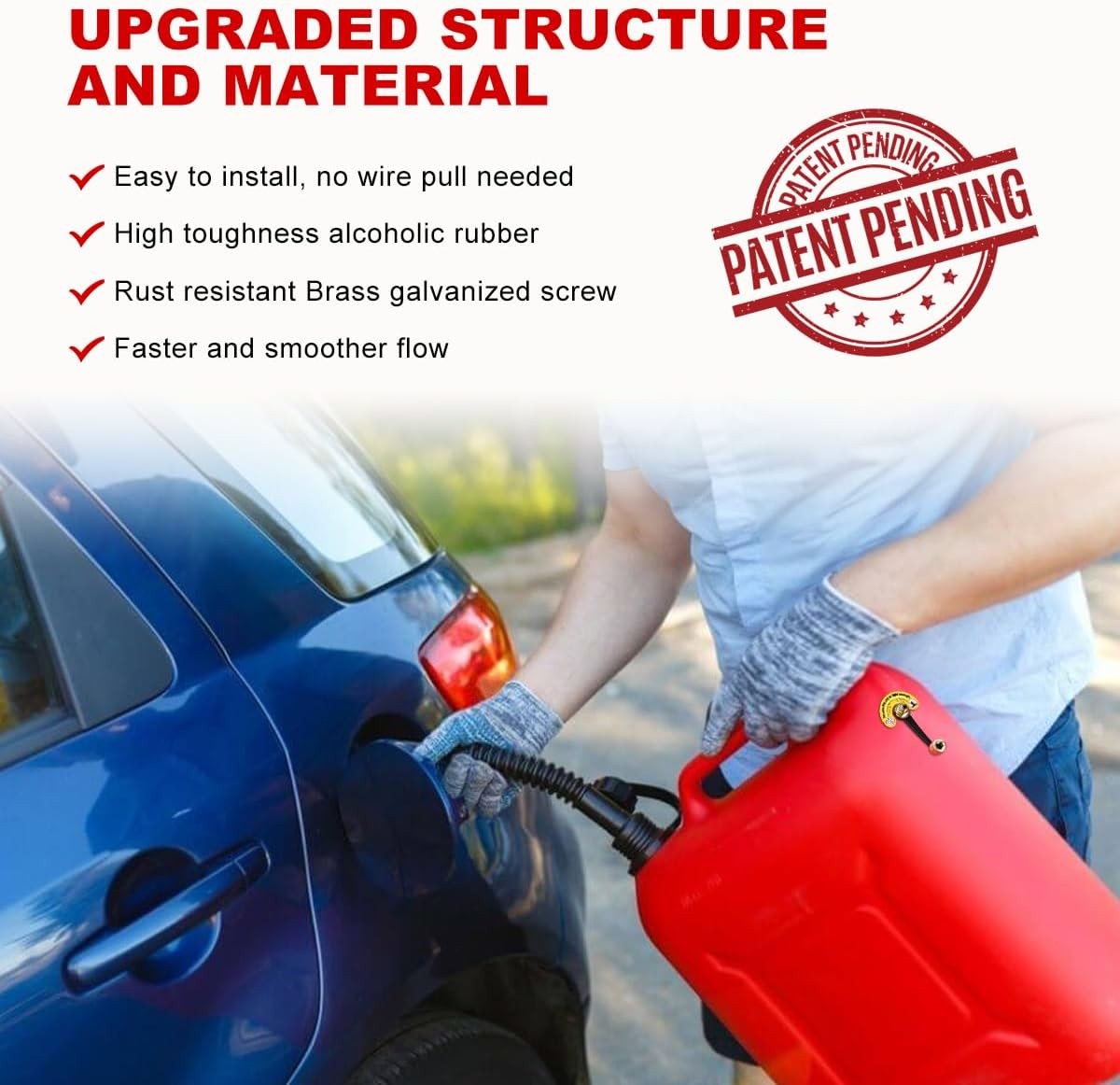 Magicfour Fuel Gas Can Vent Caps, 3 Pack Fuel Gas Tank Vent Caps Gas Can Replace