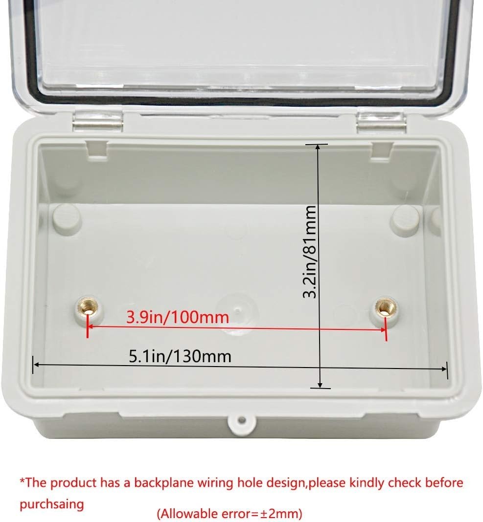 Junction Box ABS Plastic Dustproof Waterproof Electrical Boxes Hinged Shell …
