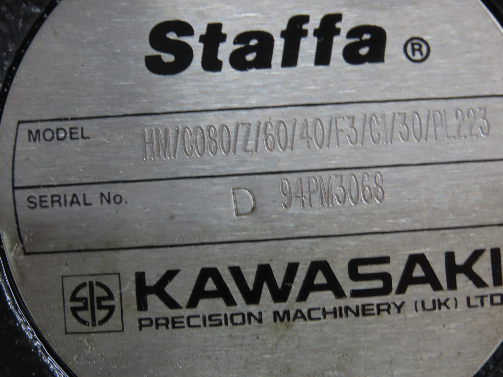 Kawasaki Staffa HM/C080/Z/60/40/F3/C1/30/PL223 Radial Piston Hydraulic Motor