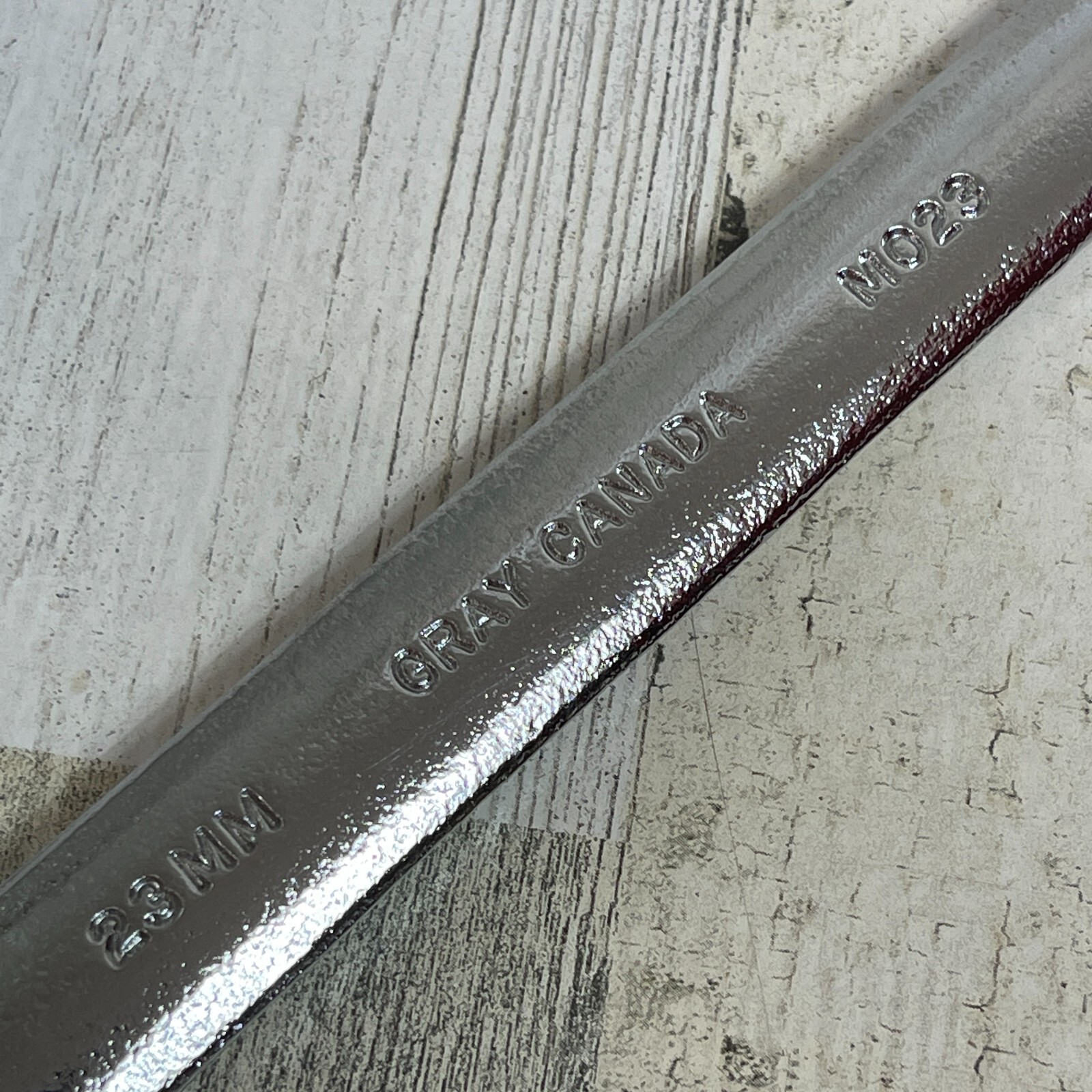 Gray Canada 23MM Combination Open and 12 Pt Box End Wrench MO23