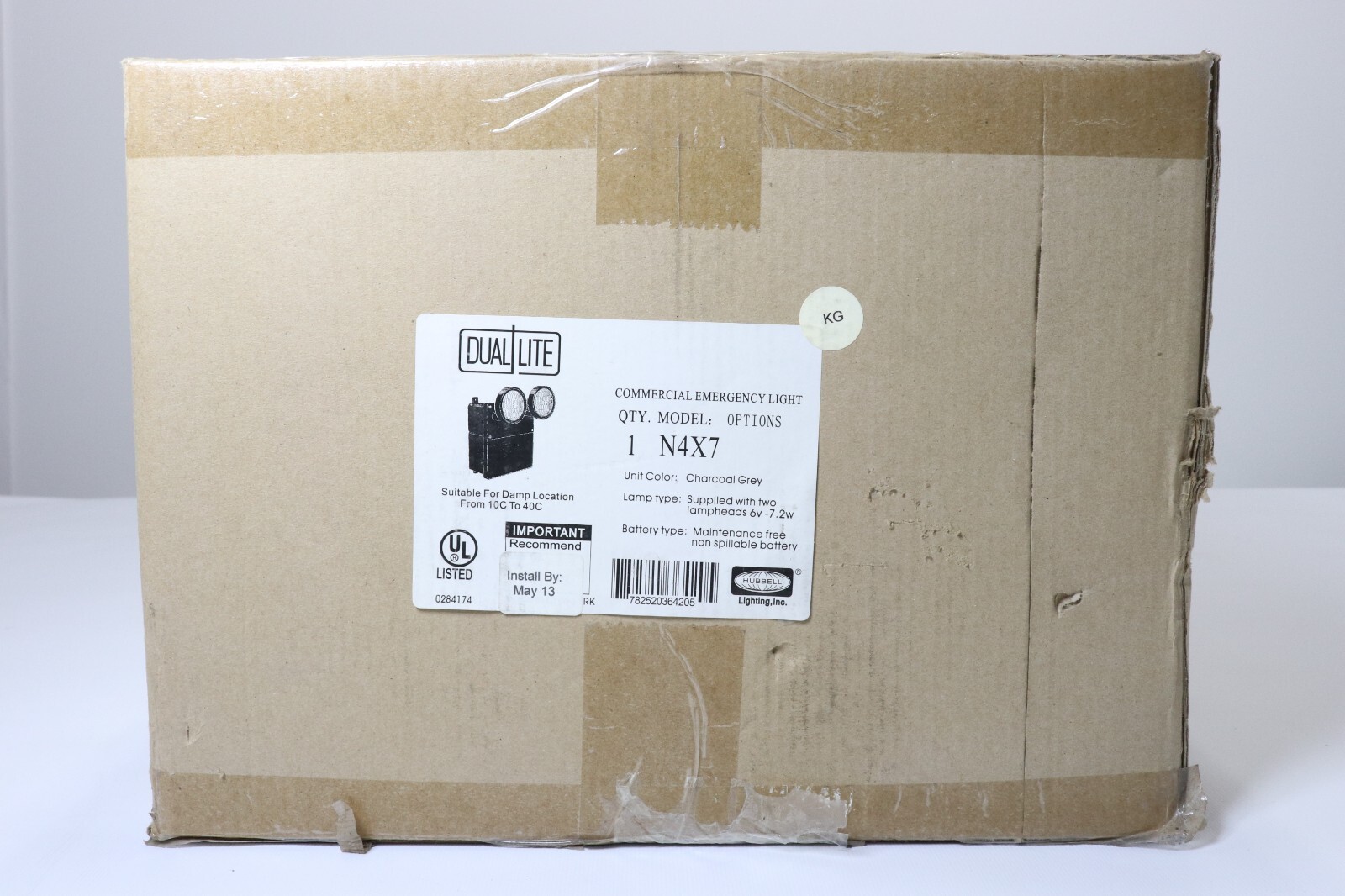 DUAL LITE N4X7 2 LAMP HEAD 6V-7.2W EMERGENCY LIGHT, SUITABLE FOR DAMP LOCATIONS