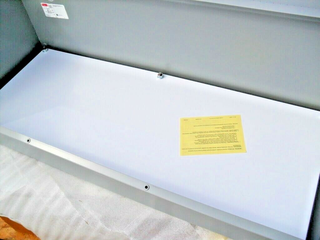 QTY 1-Hoffman C16C36 – Gray Enclosure Box – Steel- – 862RJ- w/ back plate panel