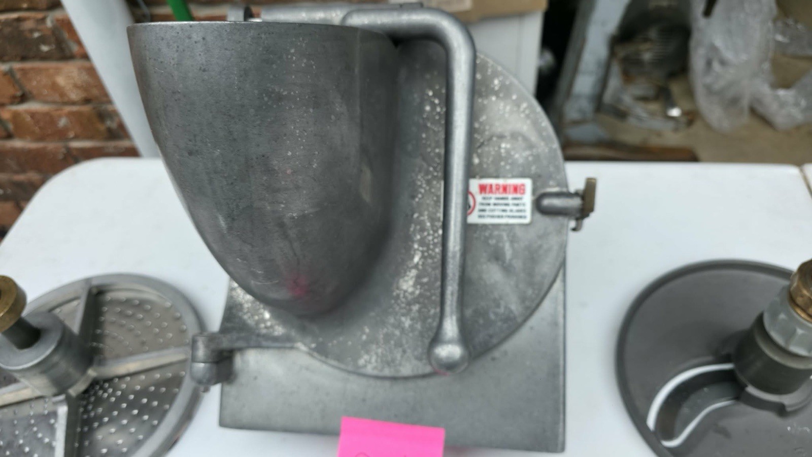 Hobart Pelican Head Mixer Attachment Shredder Grater Slicer Lot 21