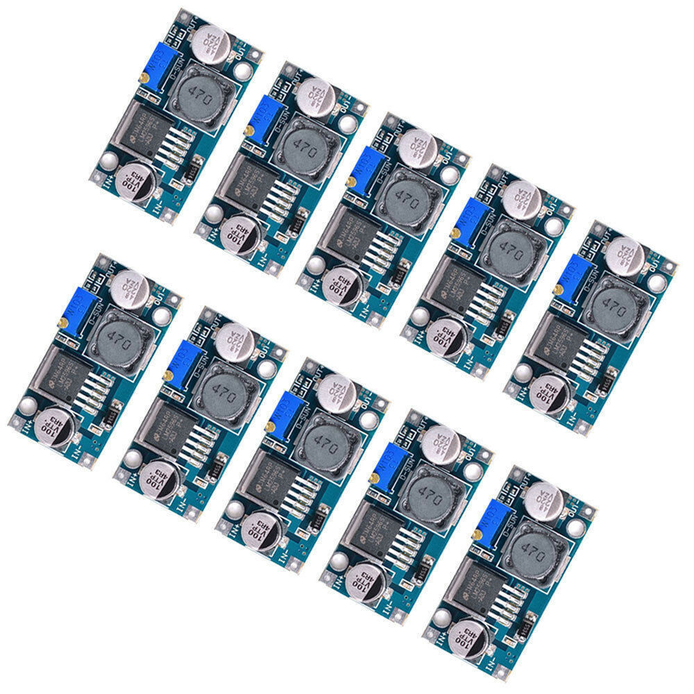 1x 10x LM2596S DC-DC 3A Buck Adjustable Step-down Power Supply Converter Module
