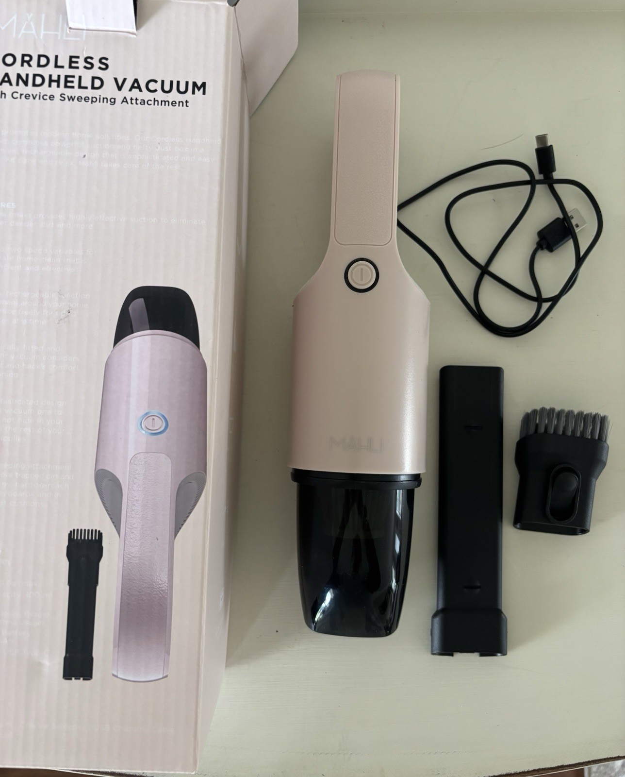 MÄHL MVAC1001BH Cordless Bagless Vacuum 400ml Washable Filter USB Tools