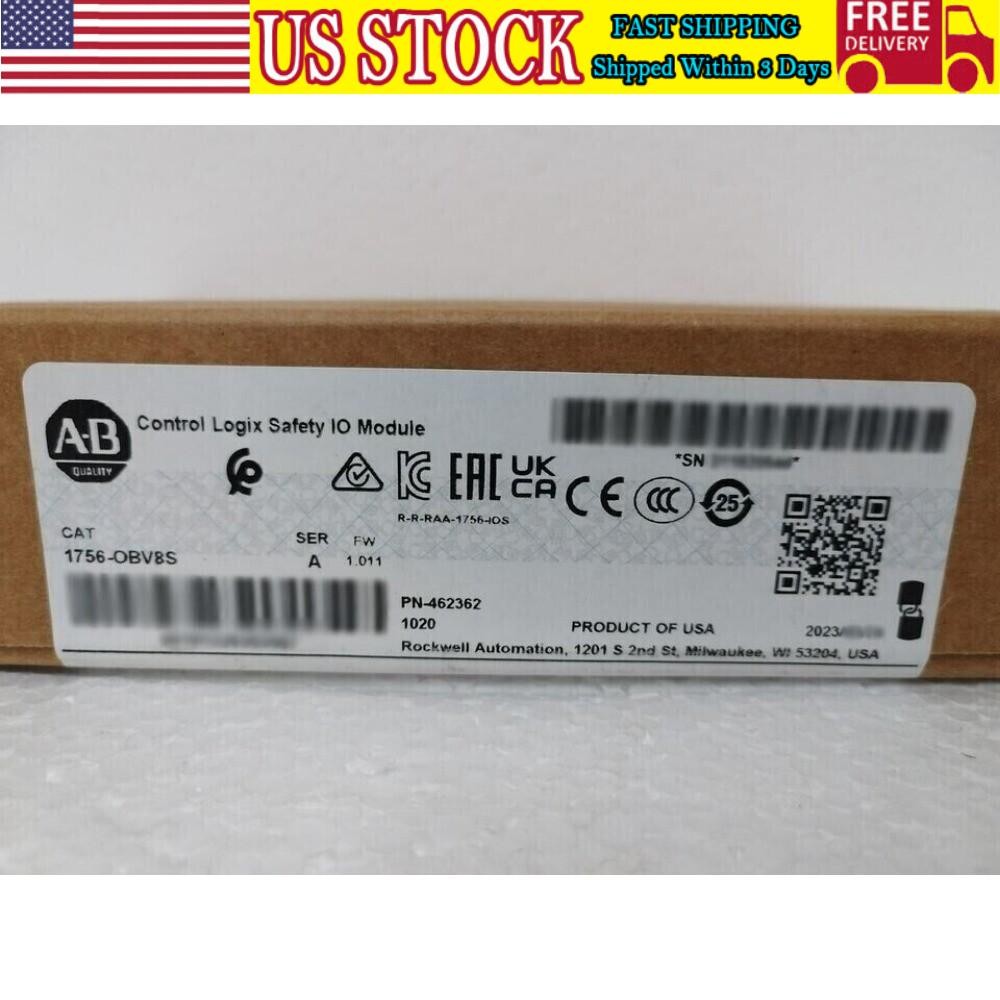 New Sealed Allen Bradley 1756-OBV8S ControlLogix Safety IO Module US Free Tax