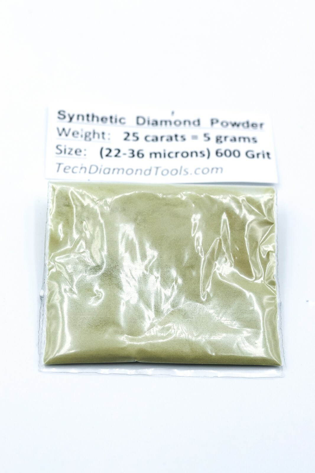 TechDiamondTools Diamond Powder 600 Grit 22-36 Microns, 25 cts = 5 Grams